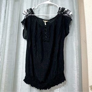 Krafty black sequin shirt